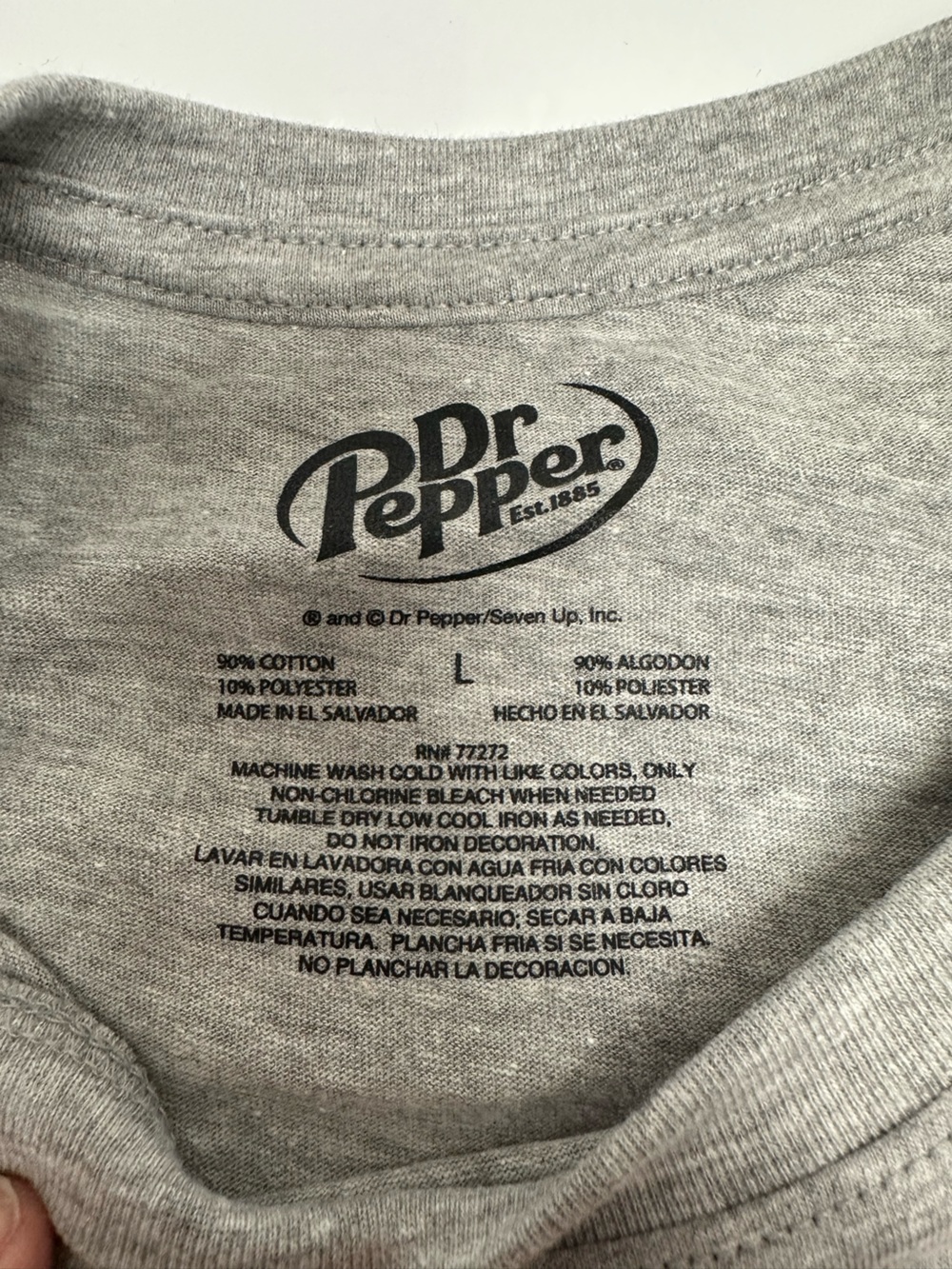 Dr Pepper  T shirt Size L NWT - Picture 2 of 6